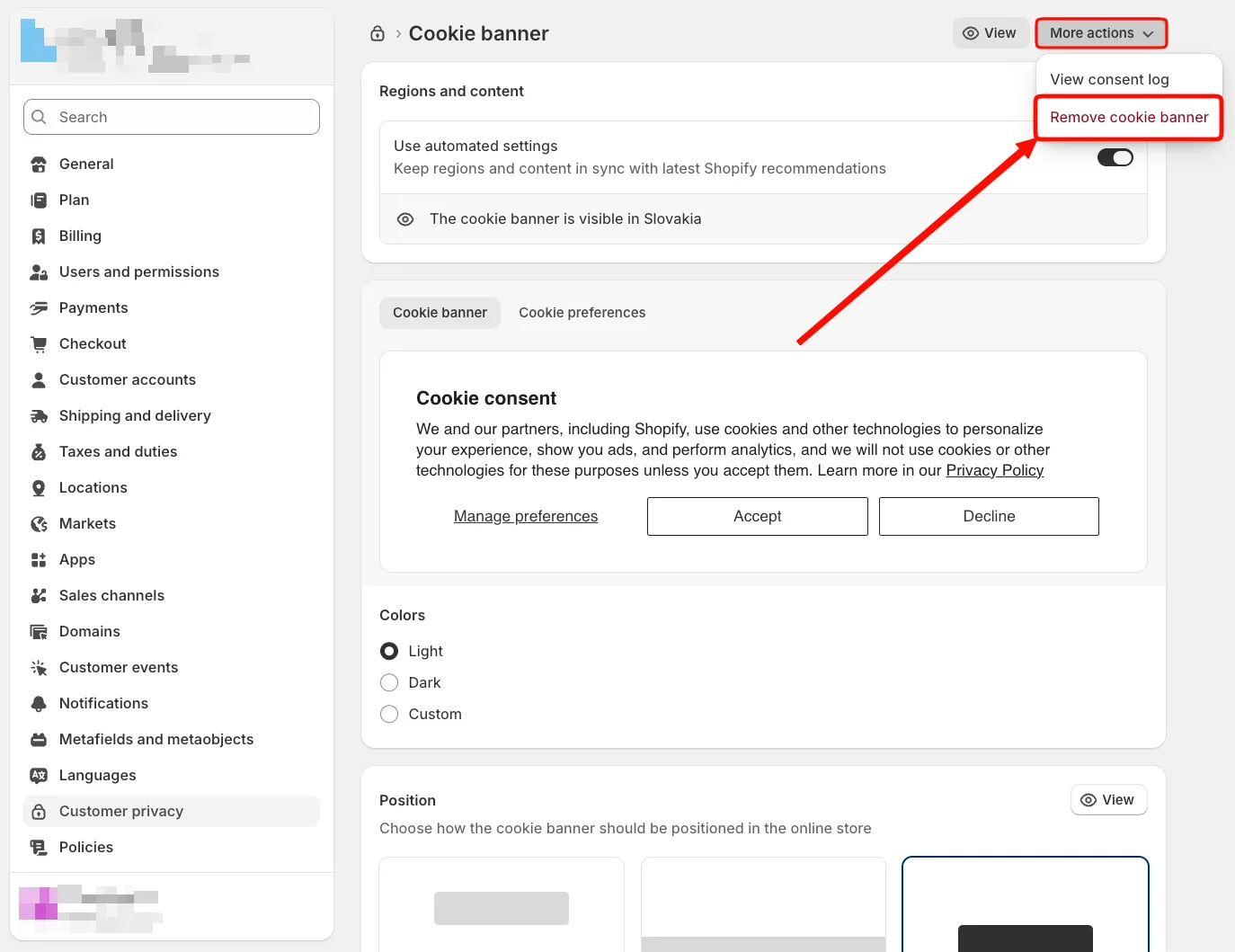 Cookifi - Shopify integration - theme liquid head